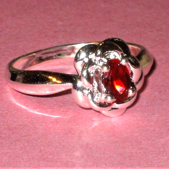 Red Amethyst Ring - Picture 1 of 7